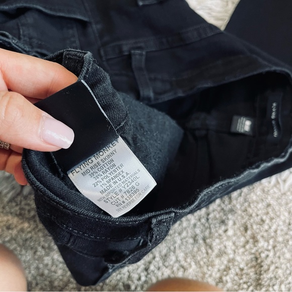 Flying Monkey black denim pants - Picture 5 of 9